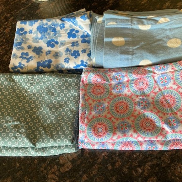 4 prs TWIN PILLOWCASES * 2 softest microfiber * 1 cotton/poly * 1 cotton flannel - Picture 1 of 10